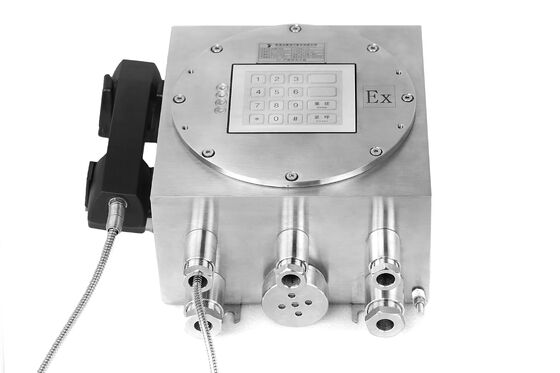 kaufen Edelstahlgehäuse IP66 Schutz 30W Eingebauter Verstärker Explosionsgeschütztes Industrie-Telefon Online-Herstellung