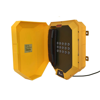 IP68 Staubdichtes, industrielles, wetterfestes Telefon mit 12 V Spannung und optionalem Telefon