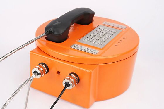 Explosionssicheres Telefon mit starkem Geräuschverlust IP66 Schutz und Gehäuse aus Aluminiumlegierung für gefährliche Bereiche